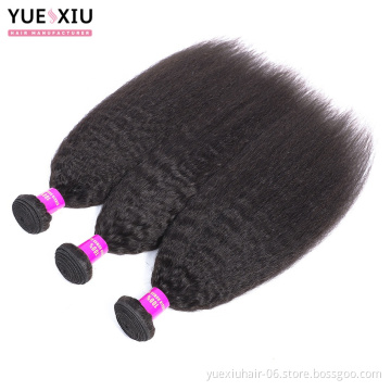 100% Cuticle Aligned Virgin Brazilian kinky Straight Hair One Bundle Mink Brazilian Human Hair
